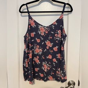 Torrid Blue Floral Tank